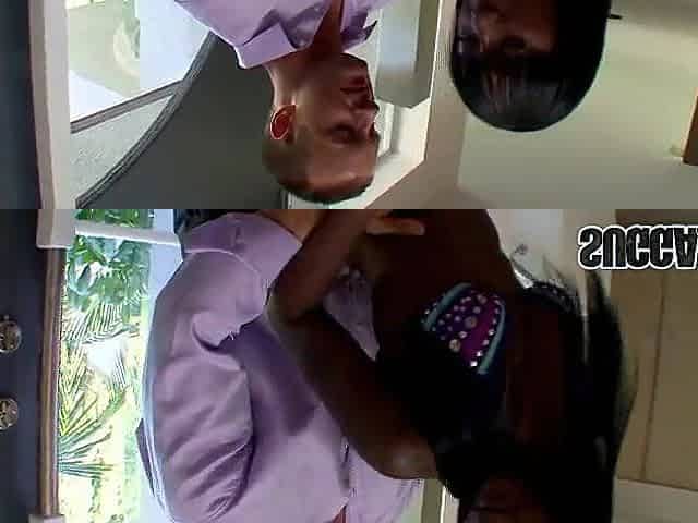 Ebony Sweetheart Chanel Bryant Rides a Subrigid White Ramrod