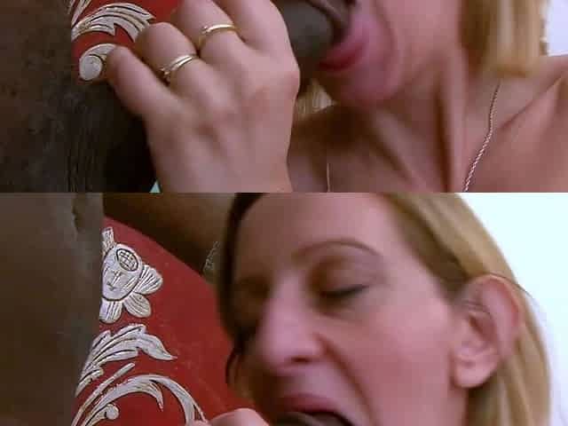 Mature blonde MILF gets her stretched out asshole