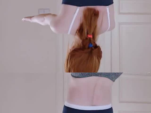 Russian Skinny Redbone After Exercise Caressed The Trainers Thick - Lottie Magne