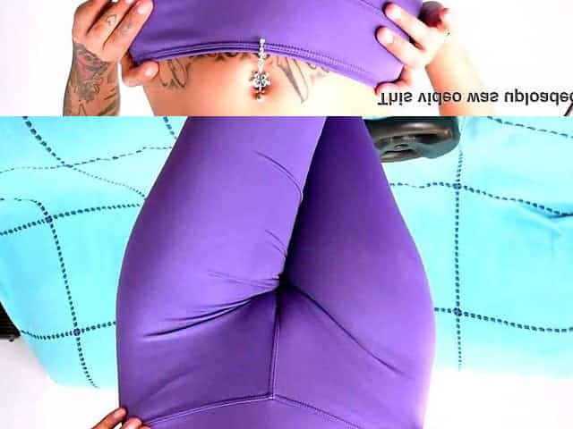 LARGE TITTIES LARGE BOOTY UNFATHOMABLE CAMELTOE Sporty Lalin Girl in Spandex