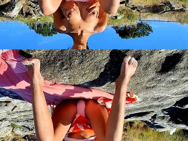 PUBLIC SEXY NAKED PUSSY MASTURBATION ON BEAUTIFUL TROPICAL