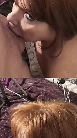 Amateur Redhead Orgasms as She Gets a Facial - V2