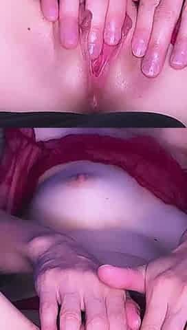 She Got so Wet and Horny in Her Lingerie Outfit, Couldn't Help but to Leave Her a Creampie Tonight!