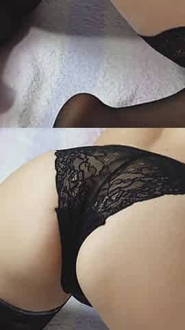 Having sex on the table. Cum on stockings.