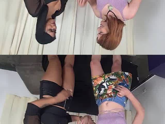 Fode Cast with Redhead: Nicoly Eats the Guest and Lukas Fucks Both on the Couch