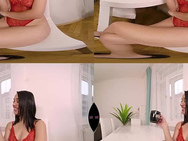 Morning Coffee And Orgasm For You - Hot Brunette Amateur Solo VR Porn
