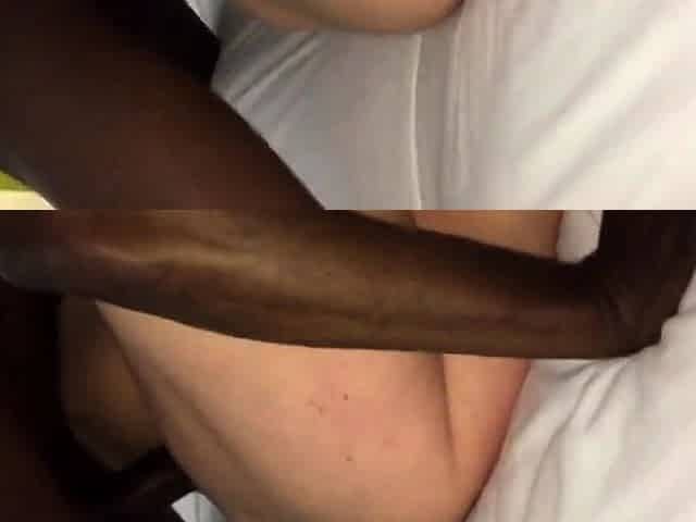 Black Guy Stretches Irish MILF's Pussy in Amateur Cuckold Vi