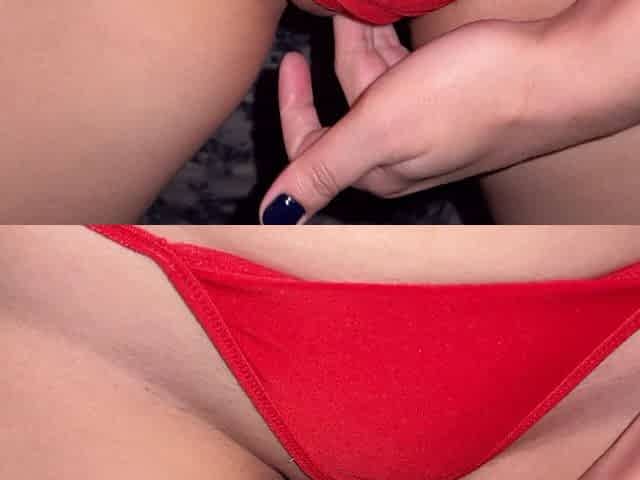Female Arousal and Wet Panties From a Sweet Hole. the Female Point of View