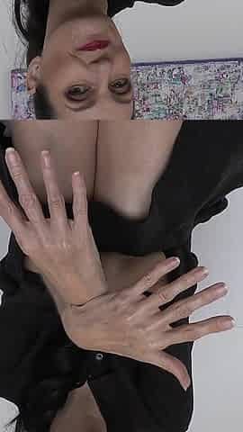 Hand Fetish and Natural Fingernails, Black Dress, JOI, Lady Victoria Valente