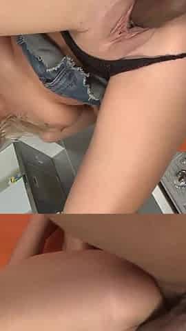 Interracial fuck of blonde milf hottie