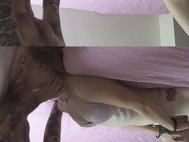 Naughty blonde teen slut enjoying hardcore gang banging fun