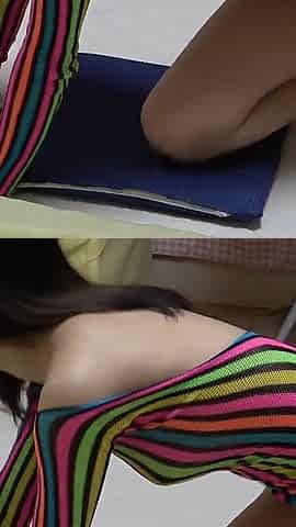 Girls Only Apartment in Japan, a Room Where Big Tits Girl Do Tease Fitness in No Bra See Through Mini Dress and Thong G-string