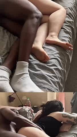 Hawt sweetheart gets banged from behind by ebony wang