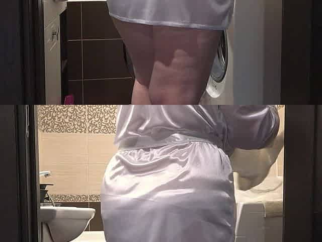 A Home Camera Watches a Mature Wife. a Curvy MILF Behind the Scenes. PAWG.