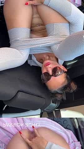 Mornign Fit in Public Finished with Quickie Fuck in Car Trunk