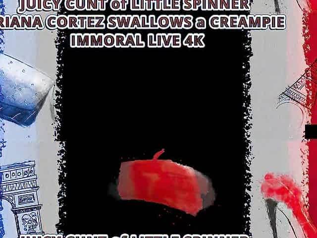 WET VAGINA of LITTLE ARIANA CORTEZ SWALLOWS a CREAMPIE
