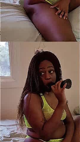 Wild Afro Hippy Angel gets off last -