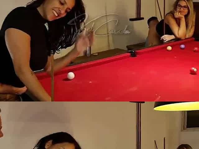 The angels wanted to learn how to play pool, and we taught 'em how to hold the cue stick.