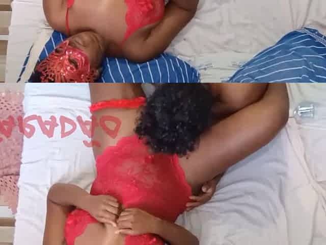 Enjoying myself in the ebony woman's booty (Christmas)