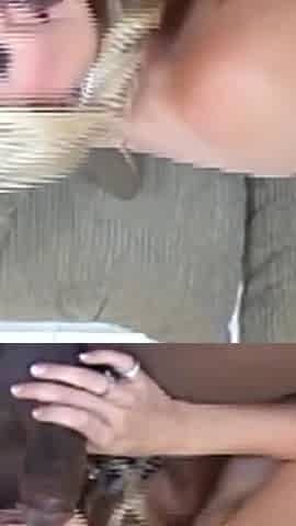 Blonde Chunky MILF with Big Tits Outdoor Fucked by a Big Black Cock