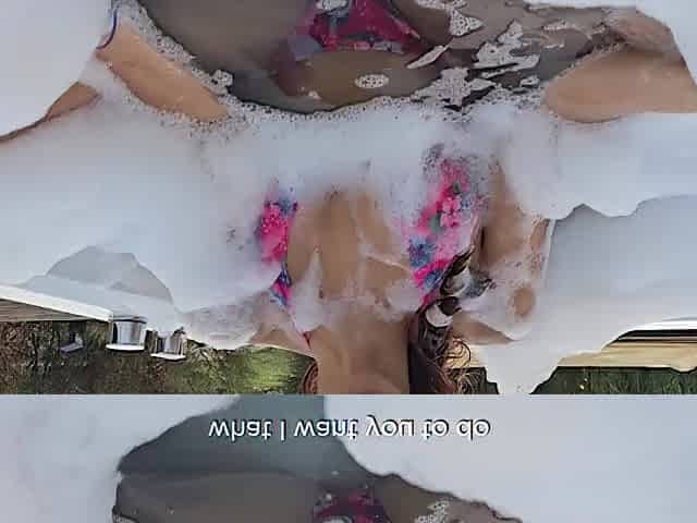 JOI Cum in my butt in the hawt tub