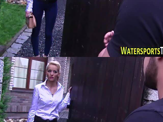 Pissed on whore spunked