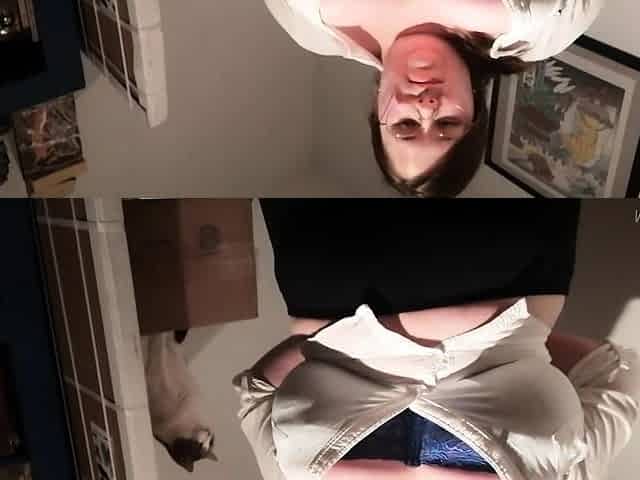 Hot brunette big boobs toying pink pussy
