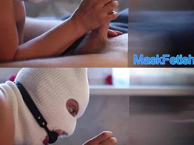 Behind the scenes blowjob.