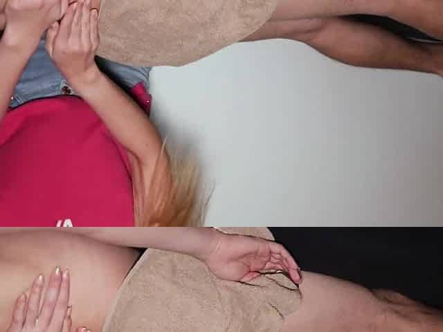 Erotic massage with pleased ending