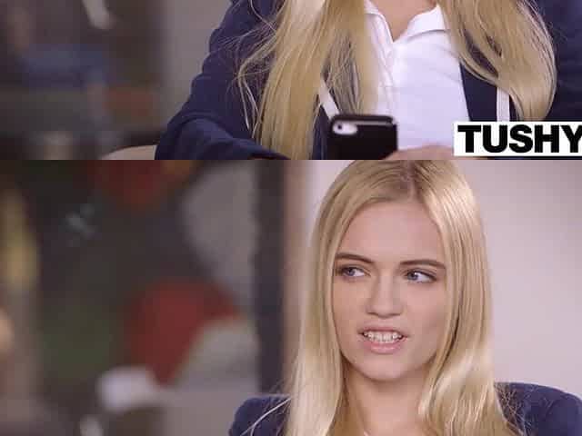 TUSHY 1st Anal For Nice-looking Golden-haired Alex Grey