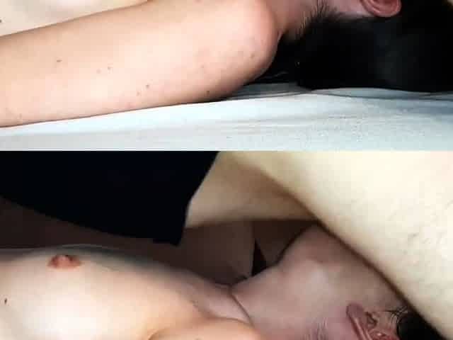 Deepthroat and Throatpie with a Big Cock