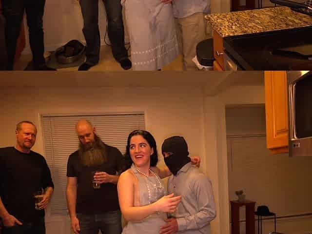 Hotwife Dinner Party: Neighborhood Cum Dumpster Vanessa Cliff Meets the Neighbors - Full Video