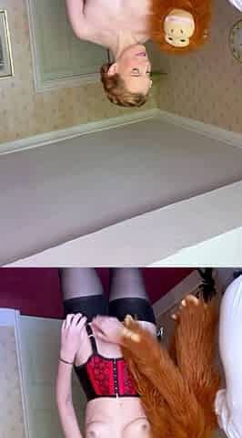Amateur blondie solo anal masturbation