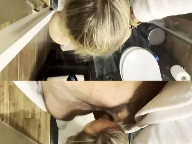 Big-Titted Blonde Stepsister Sucks My Big Cock - POV