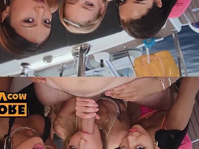 Alexa Flexy, Lia Lin And May Thai Fourway Boat Fuck At Sea