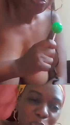 Black Snatch Lollipop Fuck
