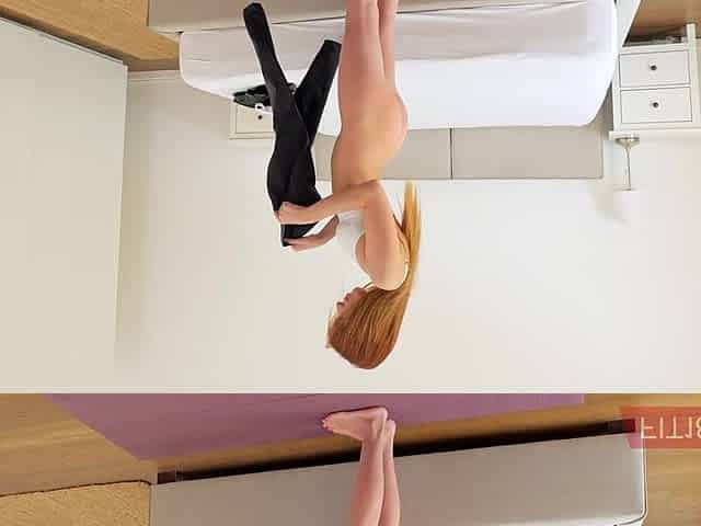 POV Creampie and Casting of Fit and Skinny Russian Redhead Holly Molly