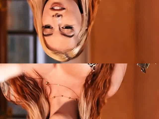 Massive cumshot on her big boobs