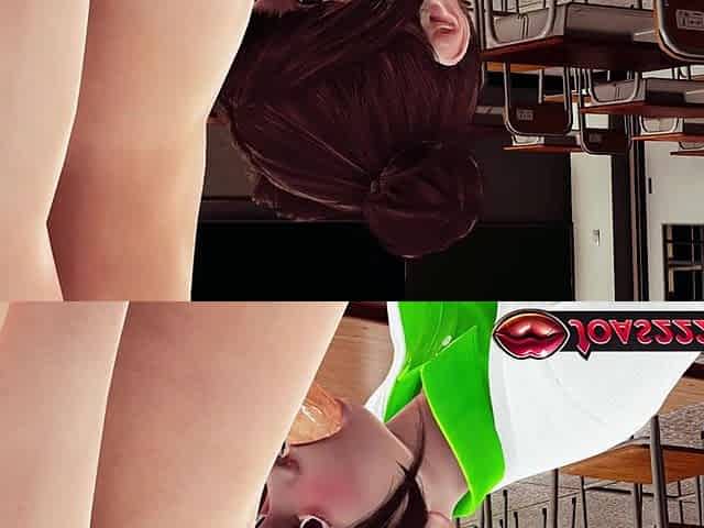 Nonaka in Classroom - No Hands Sloppy Blowjob While Sitting, on Top Titfuck in Pink Bra with Close-up Shots, and Handjob Cumshot
