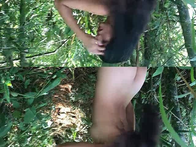 I have a fun having sex in the centre of the forest!!