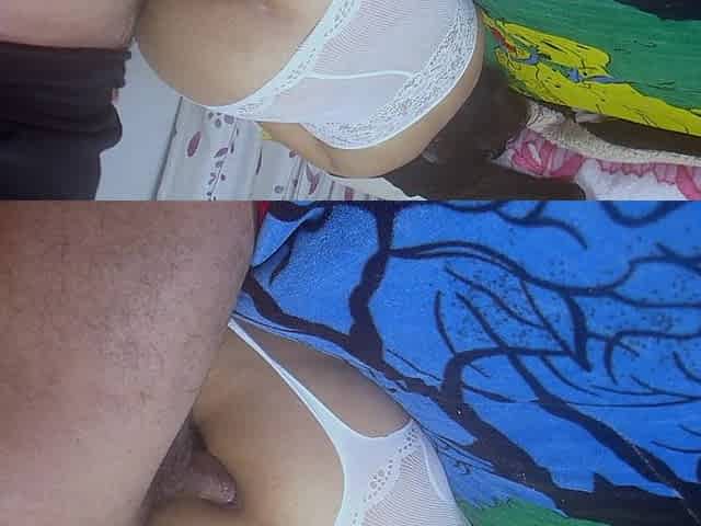 Her Ass Hurts but He Fuck Her Hard and Cum Inside