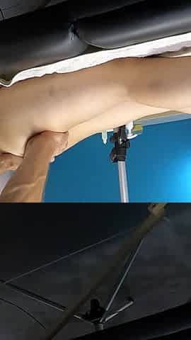 Husband Watches Wife Masseur Touch His Dick on Wife's Body Humping Grinding in Massage Center
