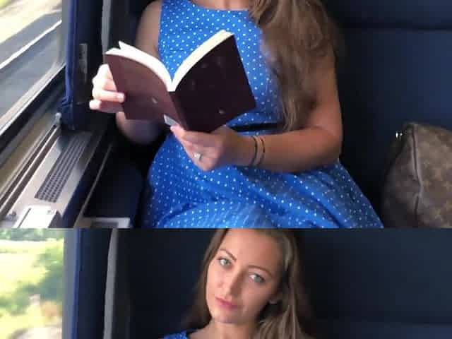 Dani Daniels - Train BJ - Handjob