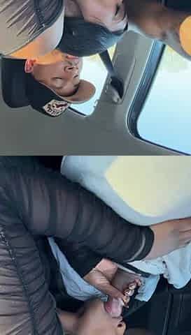 sloppy oral sex in car