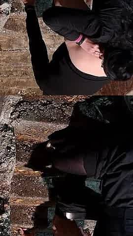 Hot MILF Licking My Ass Outdoor in Public Rimmjob