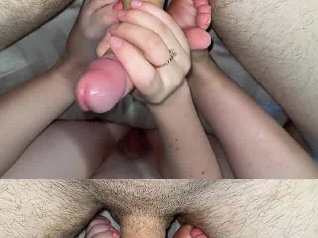 I Just Love Making Him Cum With My Feet! (footjob, foot fetish)