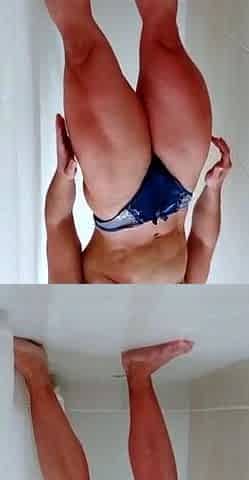 Horny blonde cam girl masturbates her juicy pussy close up
