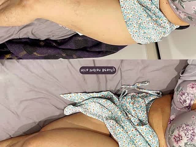 Desi Hotwife Hira: Pressing Big Boobs in Bra & Sexy Feet Tease