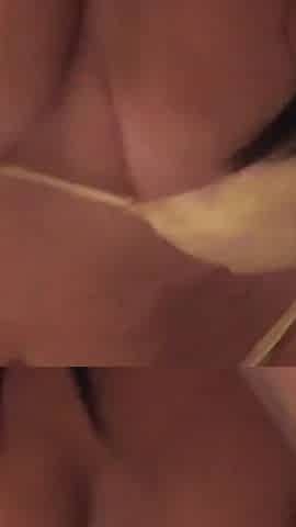 Hard wood! Grimey dirty blowjob & pussy creampie in the shed. MILF big tits!
