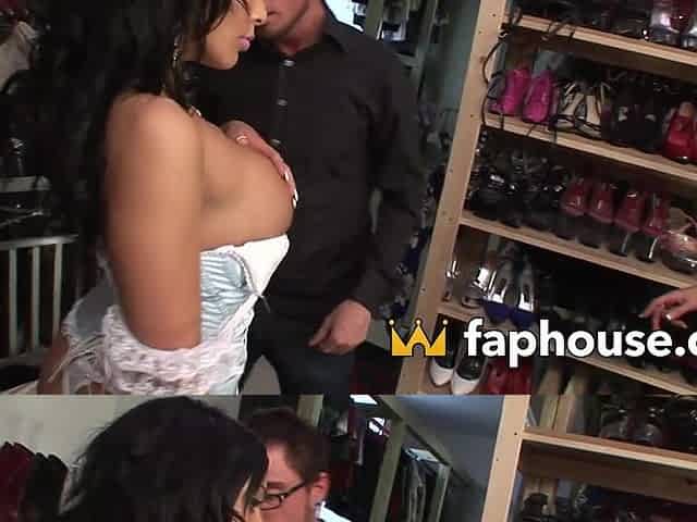 XXX Porn with two MILFs and Lucky Man - Irresistible Lingerie, Stockings and